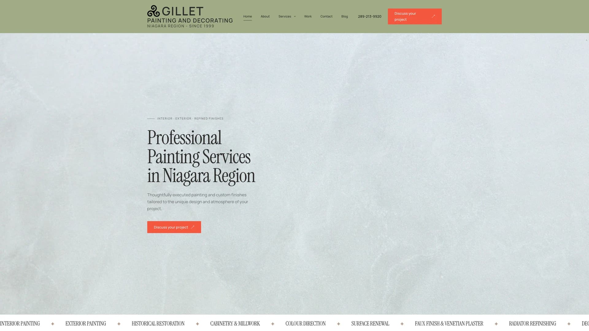 Gillet Painting live digital rebuild and finishing craftsmanship