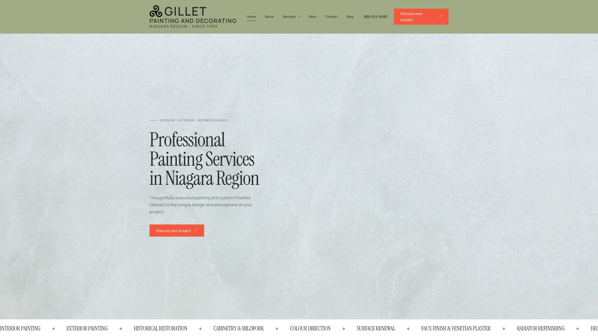 Gillet Painting and Decorating website